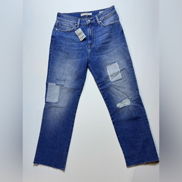 Mavi Nikki Mid-Rise Cropped Patchwork sz 27 - Picture 1 of 7